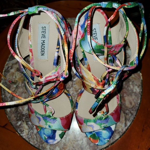 STEVE MADDEN Sandalia Lace Up Sandals Size 6 - Picture 7 of 9